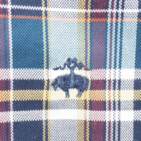 Brooks Brothers Shirt Men XL Blue Tartan Plaid Regent Non Iron Supima Preppy - Picture 8 of 10